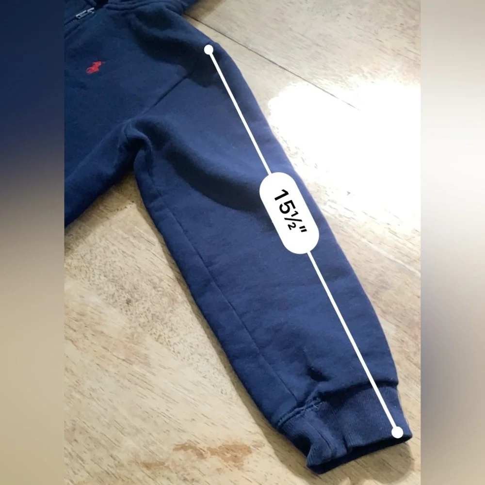 Vintage Polo by Ralph Lauren Kid’s Sz 6X Navy Full Zip Hoodie‎